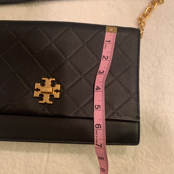 Tory Burch Georgia Turn - lock large black leather bag - Picture 6 of 16